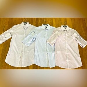 BUNDLE: 3- Charles Tyrwhitt Button Down Shirts, 14 1/2, 33. Never Worn Before.